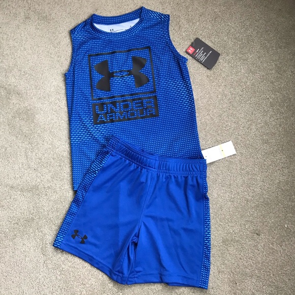 UNDER ARMOUR BOYS LOGO SYNC MUSCLE TEE & S… - Picture 2 of 2